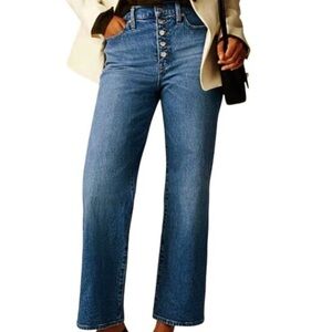 J. Crew Vintage Straight Ankle Inseam Button Fly Jeans